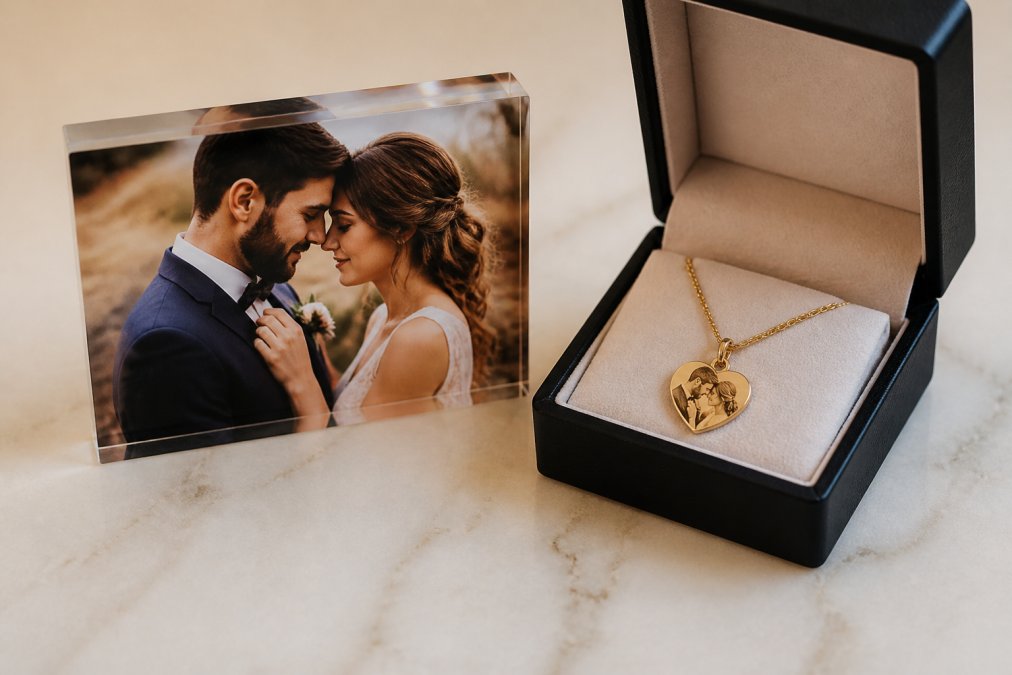 Custom Photo Gifts vs Custom Jewelry for Anniversary